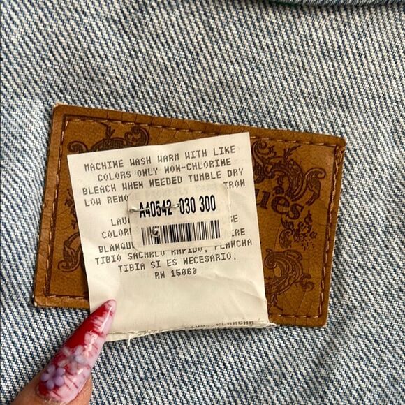 Delta Blues Jean jacket 1X with Brown Label - Picture 6 of 6